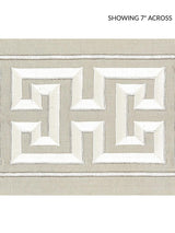 Scalamandre Imperial Embroidered Tape Pearl Grey Trim