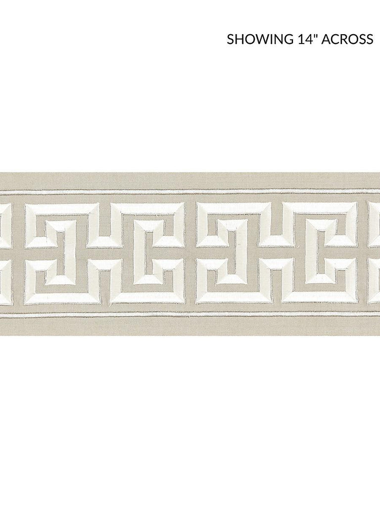 Scalamandre IMPERIAL EMBROIDERED TAPE PEARL GREY Trim