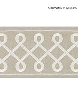 Scalamandre Soutache Embroidered Tape Pearl Grey Trim