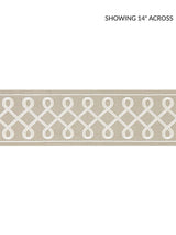 Scalamandre Soutache Embroidered Tape Pearl Grey Trim