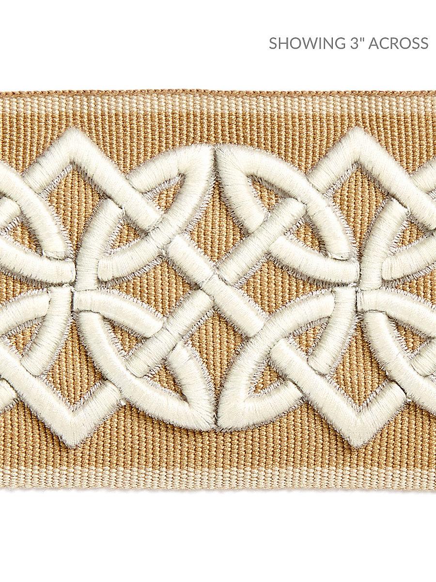 Scalamandre Celtic Embroidered Tape Camel Trim