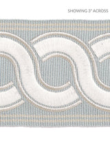 Scalamandre Guilloche Embroidered Tape Mineral Trim