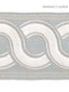 Scalamandre Guilloche Embroidered Tape Mineral Trim