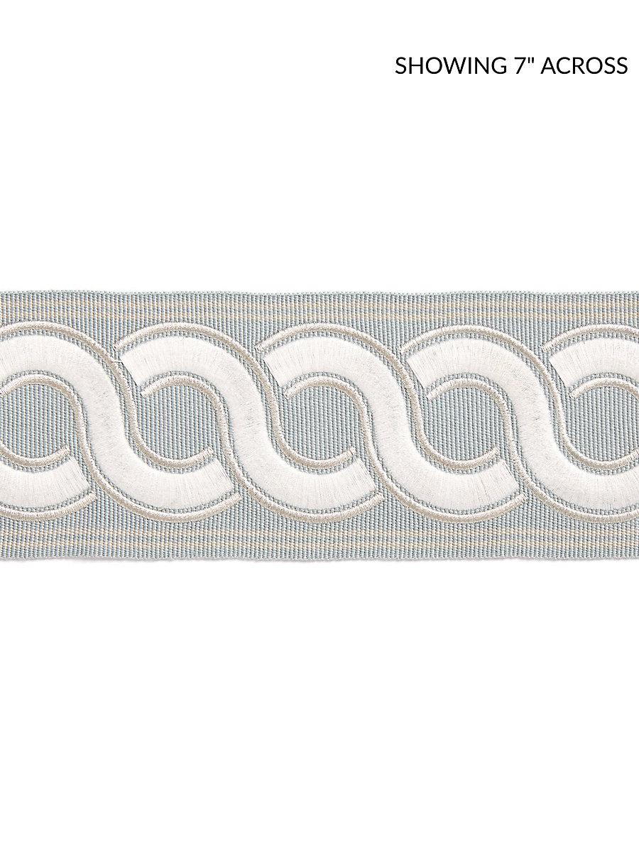Scalamandre Guilloche Embroidered Tape Mineral Trim
