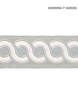 Scalamandre Guilloche Embroidered Tape Mineral Trim