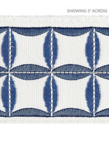 Scalamandre Fiori Embroidered Tape Delft Trim