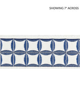 Scalamandre Fiori Embroidered Tape Delft Trim