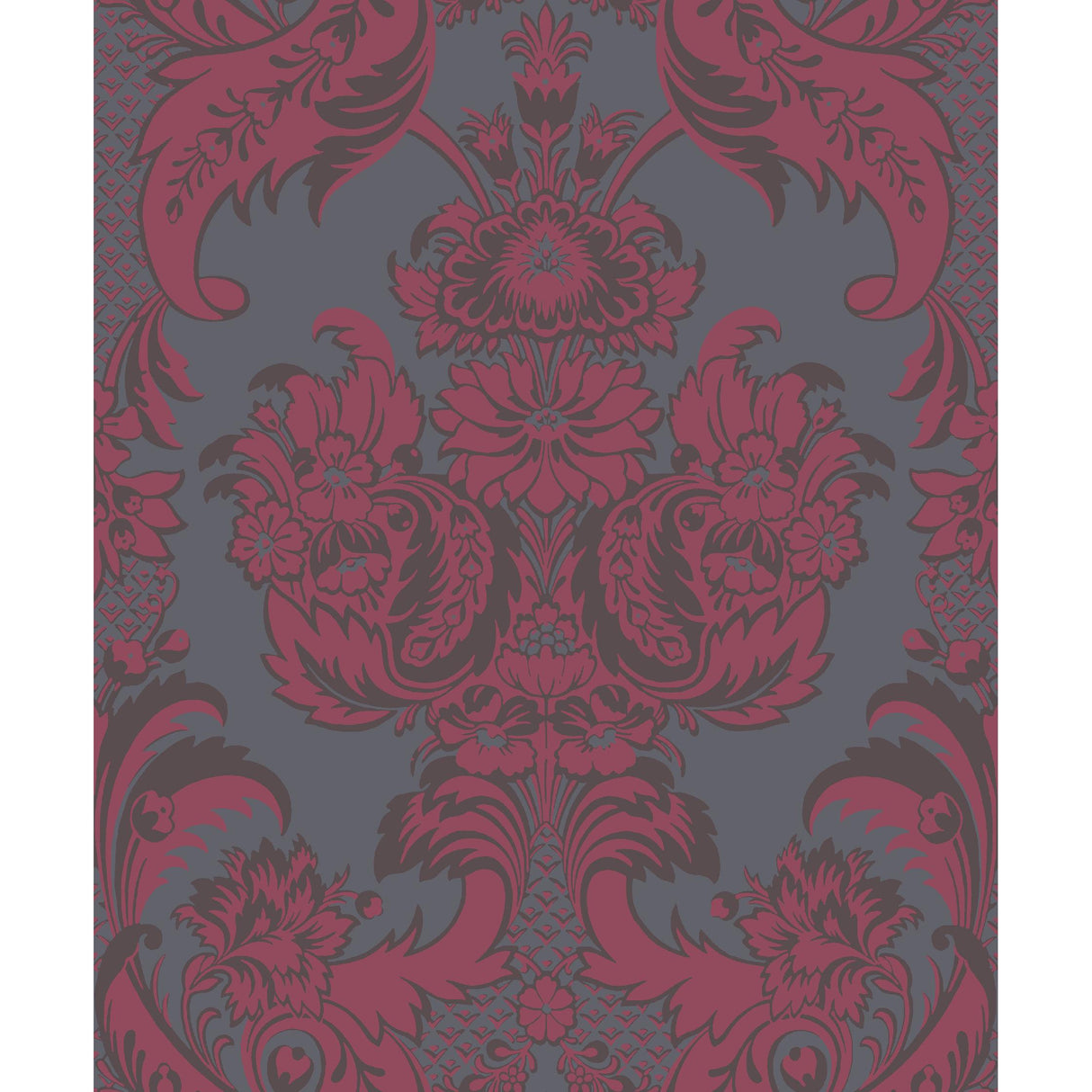 Cole & Son WYNDHAM RED AND SLATE Wallpaper