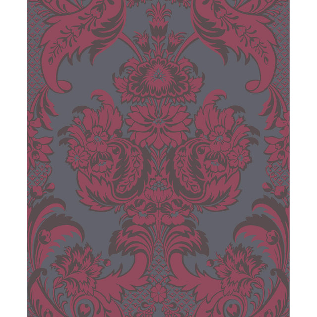 Cole & Son WYNDHAM RED AND SLATE Wallpaper