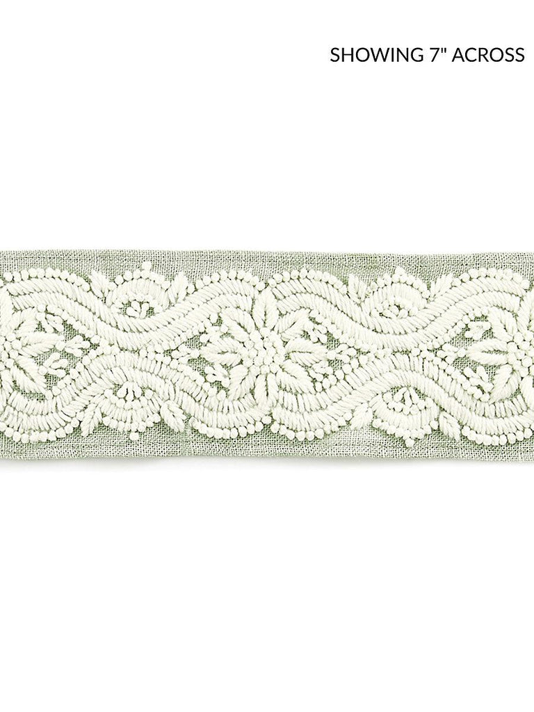 Scalamandre LINNEA EMBROIDERED TAPE WILLOW Trim
