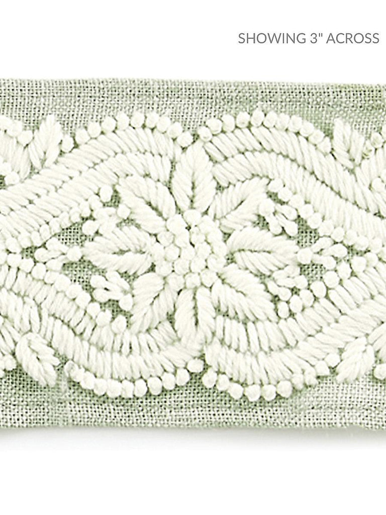Scalamandre LINNEA EMBROIDERED TAPE WILLOW Trim