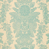 Schumacher Lace Aqua Fabric