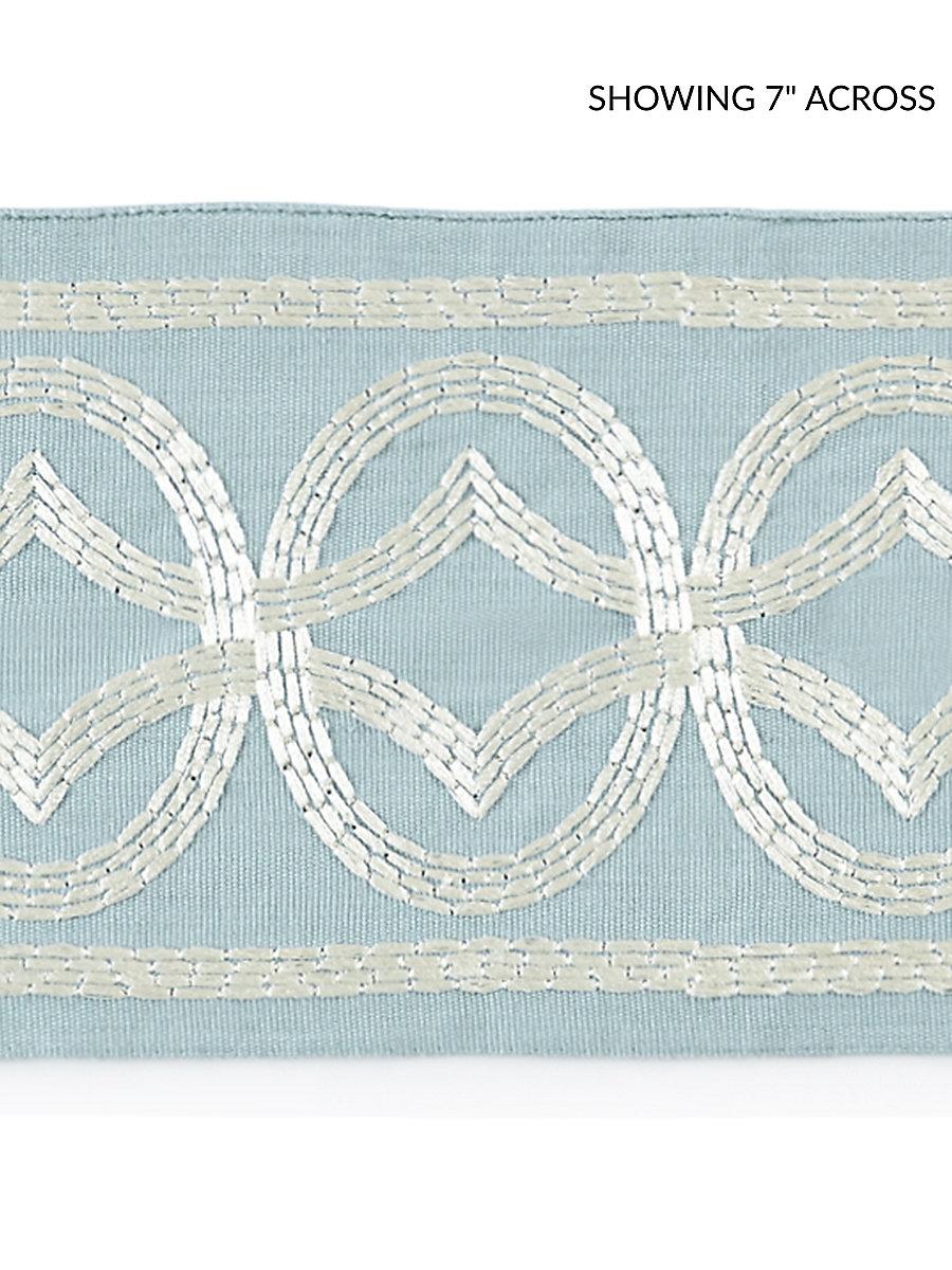 Scalamandre Athena Embroidered Tape Sky Trim