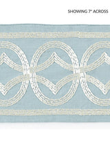 Scalamandre Athena Embroidered Tape Sky Trim