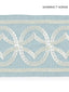 Scalamandre Athena Embroidered Tape Sky Trim