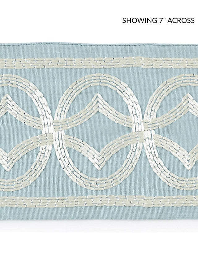 Scalamandre Athena Embroidered Tape Sky Trim