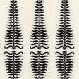 Schumacher Fern Tree Noir/Creme Fabric