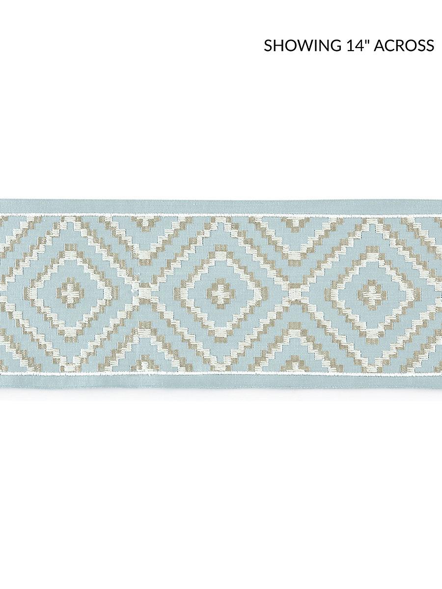 Scalamandre Medina Embroidered Tape Sky Trim