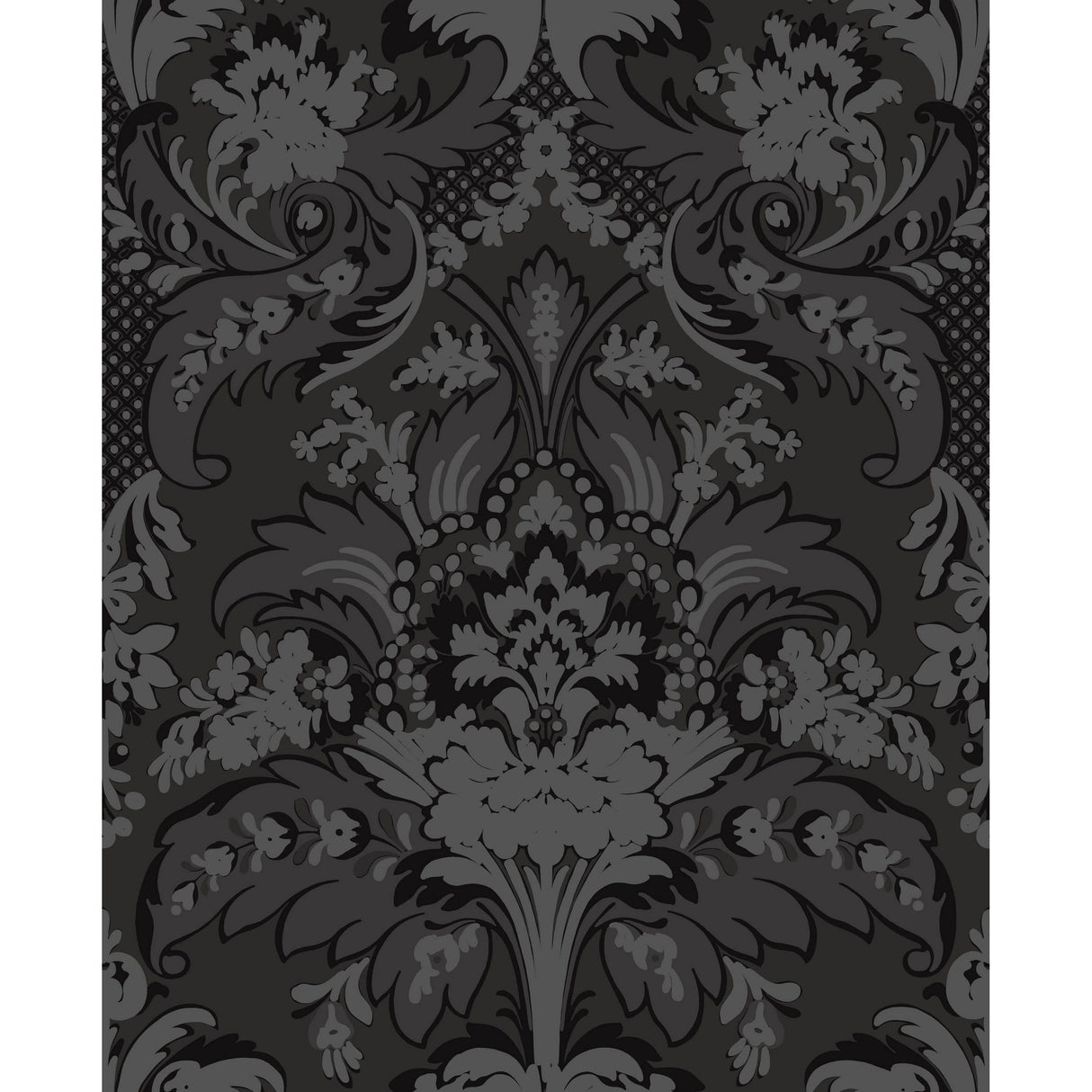 Cole & Son ALDWYCH BLACK AND GRAPHITE Wallpaper