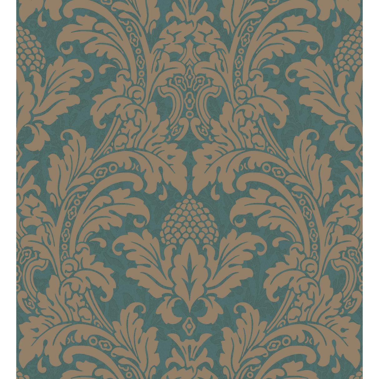 Cole & Son BLAKE TEAL AND SILVER Wallpaper