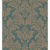 Cole & Son BLAKE TEAL AND SILVER Wallpaper