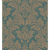 Cole & Son BLAKE TEAL AND SILVER Wallpaper