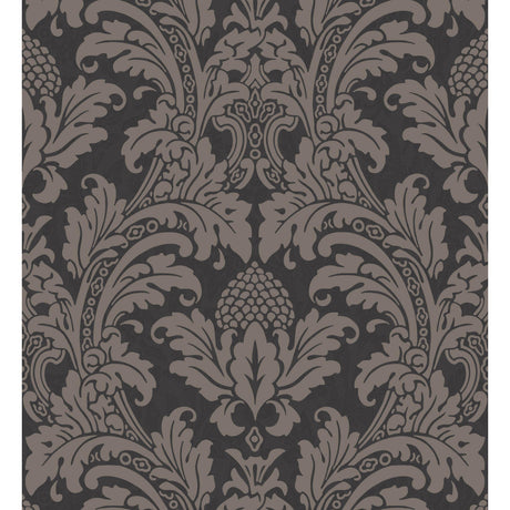 Cole & Son BLAKE BLACK AND GRAPHITE Wallpaper