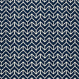 Schumacher Chevron Print Navy Fabric