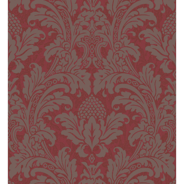 Cole & Son BLAKE RED AND SILVER Wallpaper