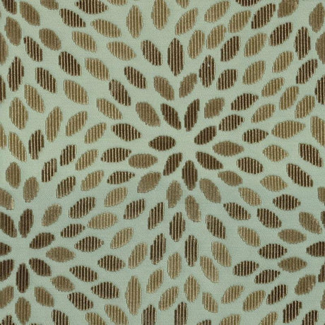 Schumacher Kiku Silk Velvet Aqua & Cocoa Fabric