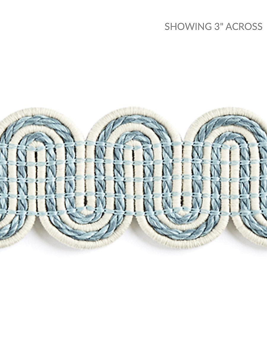 Scalamandre Serpentine Braid Caribe Trim