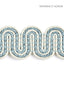 Scalamandre Serpentine Braid Caribe Trim