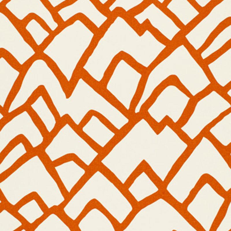 Schumacher Zimba Orange Fabric