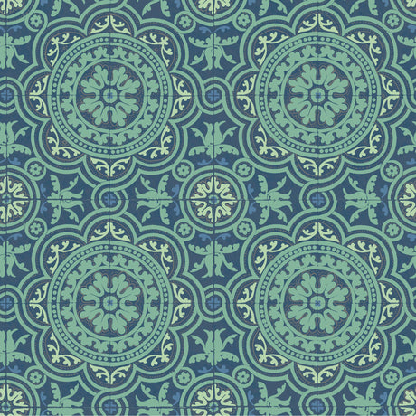 Cole & Son PICCADILLY TEAL AND GOLD Wallpaper