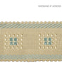 Scalamandre Sienese Braid Cream & Blue Trim