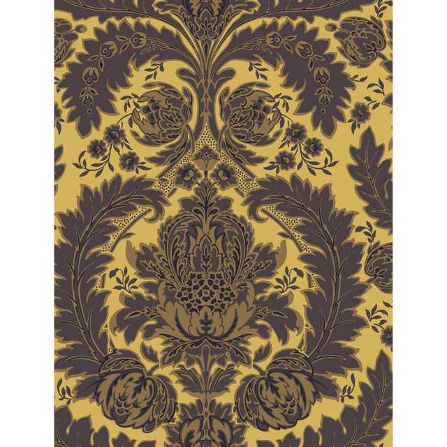 Cole & Son COLERIDGE YELLOW GOLD AND BLACK Wallpaper