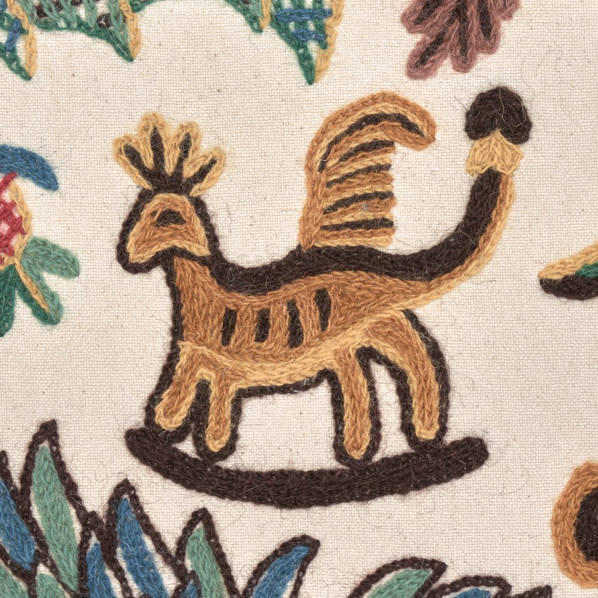 Schumacher Colonial Crewel Document Fabric