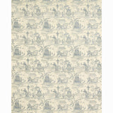 Schumacher Bassano Embroidered Toile Delft Fabric