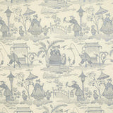 Schumacher Bassano Embroidered Toile Delft Fabric