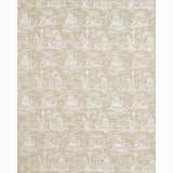 Schumacher Bassano Embroidered Toile Linen Fabric