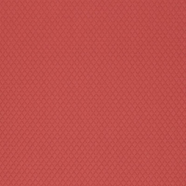 Schumacher Carreau Matelass Rouge Fabric