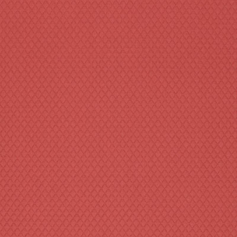 Schumacher Carreau Matelass Rouge Fabric