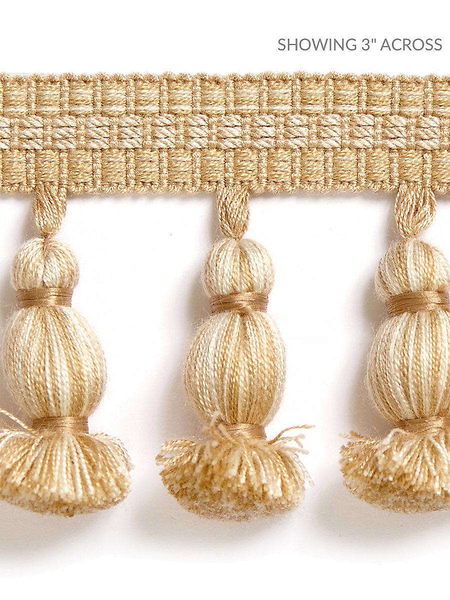 Scalamandre Halsey Onion Fringe Camel Trim