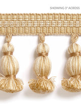 Scalamandre Halsey Onion Fringe Camel Trim