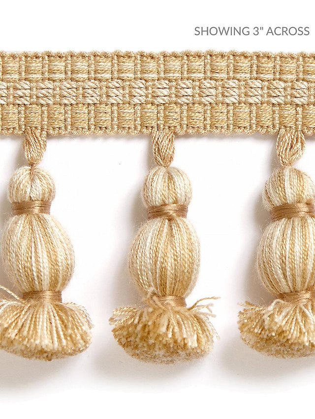 Scalamandre Halsey Onion Fringe Camel Trim