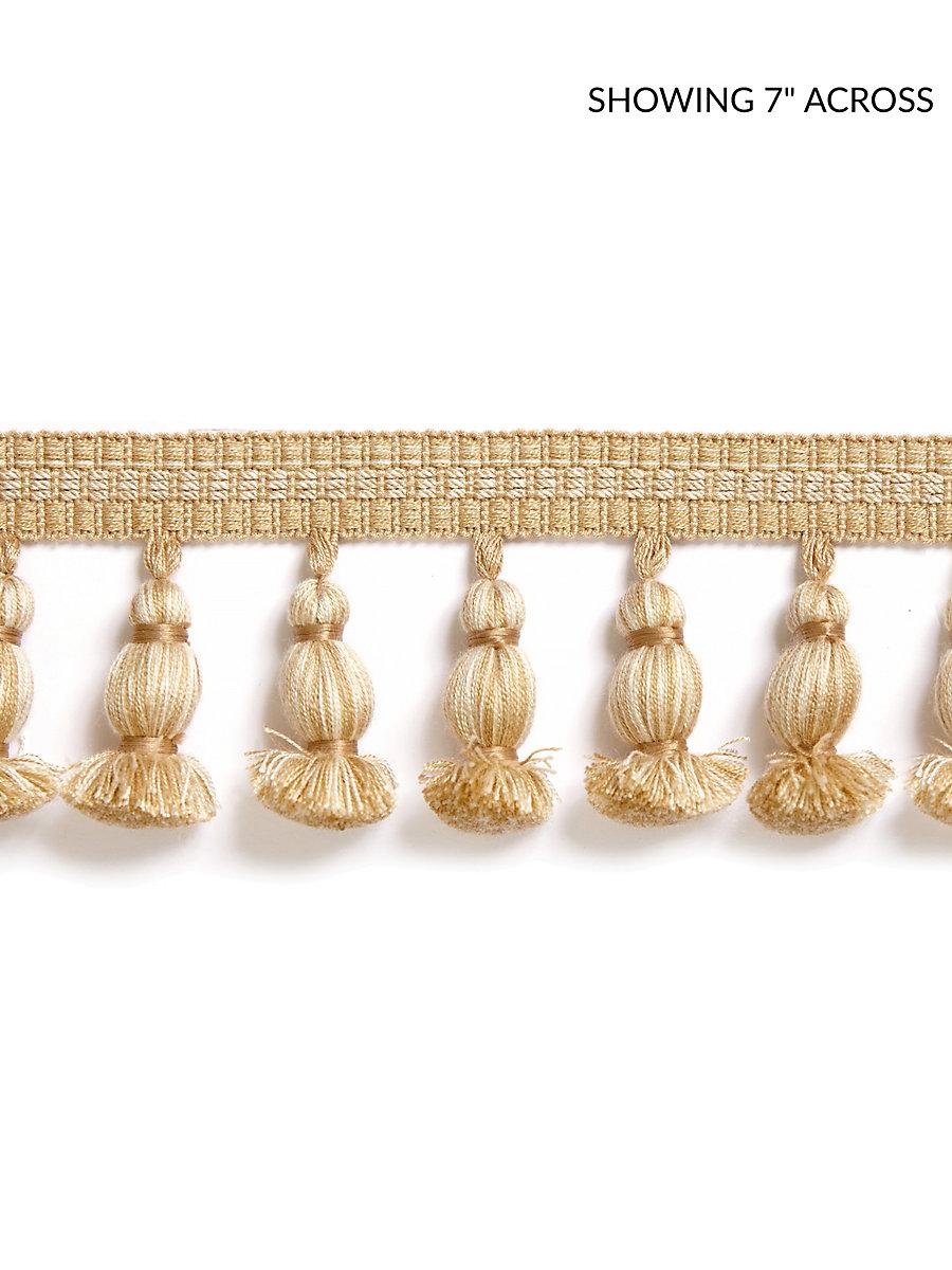 Scalamandre Halsey Onion Fringe Camel Trim
