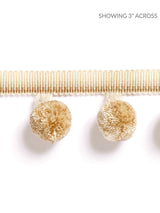 Scalamandre Osborne Pom Pom Fringe Camel Trim