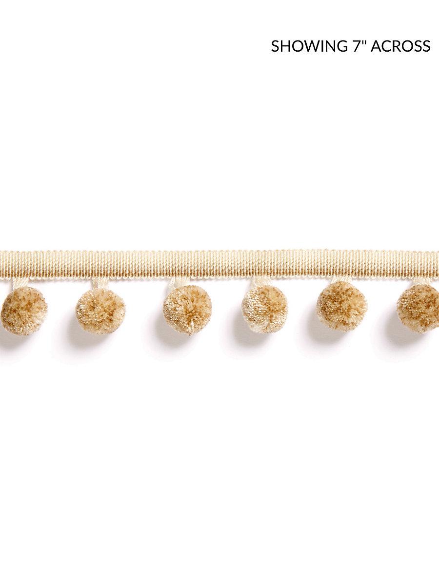 Scalamandre Osborne Pom Pom Fringe Camel Trim