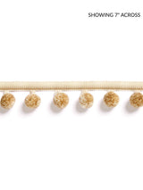 Scalamandre Osborne Pom Pom Fringe Camel Trim