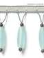 Scalamandre Vionnet Beaded Fringe Aquamarine Trim